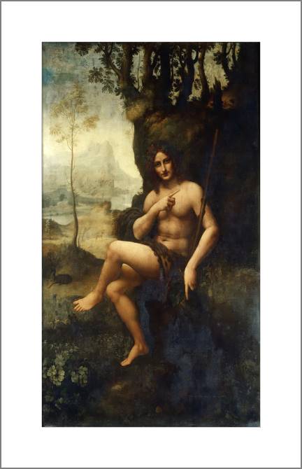 Купить и печать на заказ Картины, фото с паспарту Иоанн Креститель (Вакх)