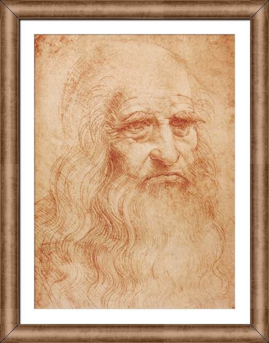 Картины в рамке, багете Leonardo da Vinci Avtoportret