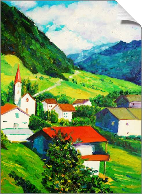 Картины на холсте Mountain view