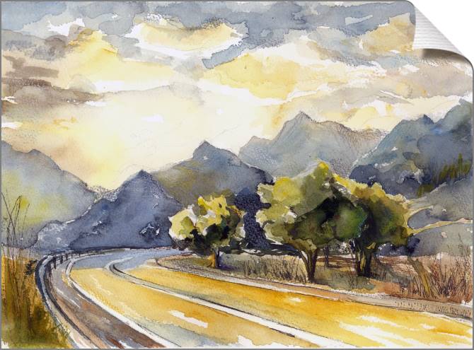 Картины на холсте Road in the mountains