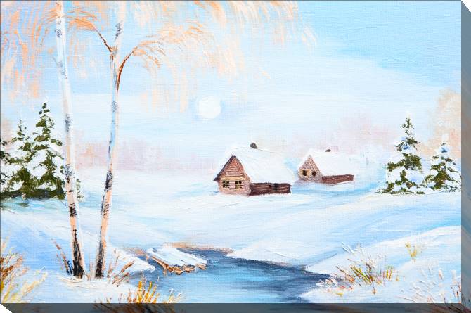 Картины на холсте Winter sun