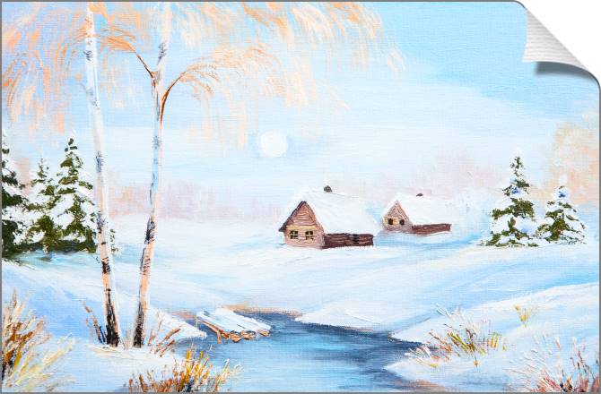 Картины на холсте Winter sun