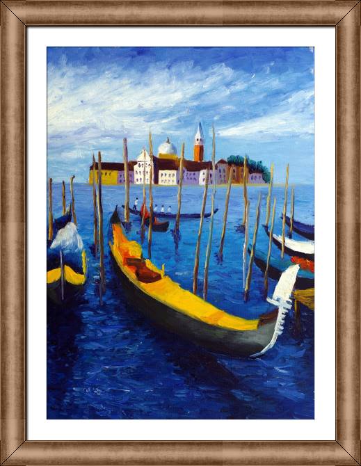 Картины в рамке, багете Venetian gondola