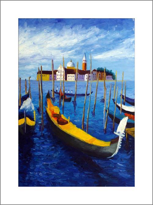 Купить и печать на заказ Картины Венецианская гандола