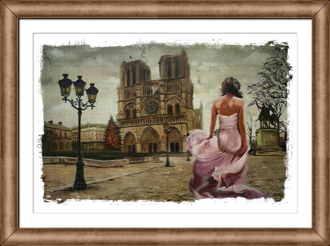 Картины в рамке, багете Notre Dame de Paris