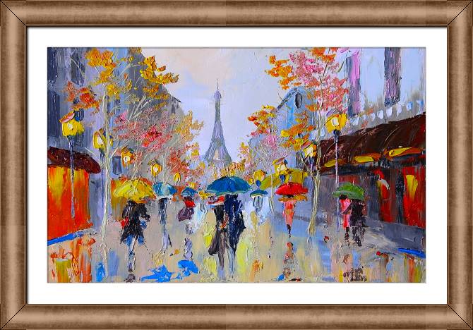 Картины в рамке, багете Street in Paris