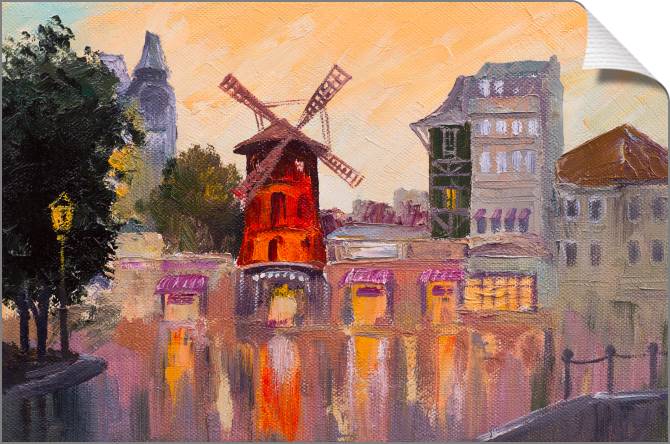 Купить и печать на заказ Картины на холсте Мулен Руж