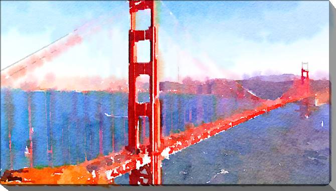 Картины на холсте The Golden Gate bridge in San Francisco