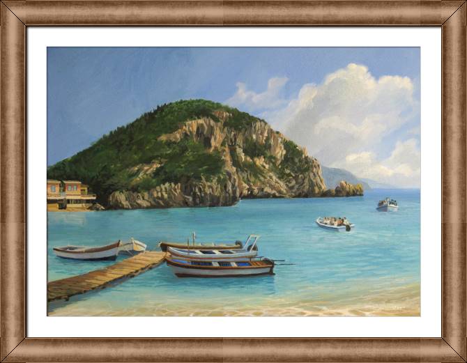 Картины в рамке, багете The Bay of Paleokastritsa in Corfu