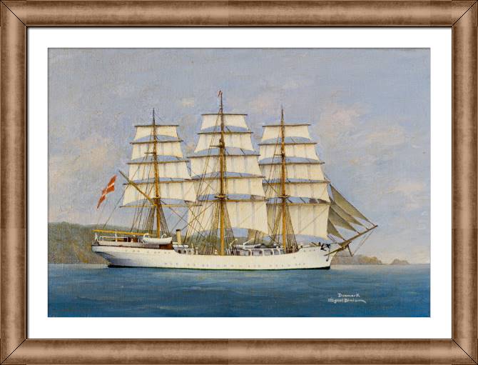 Картины в рамке, багете White sails