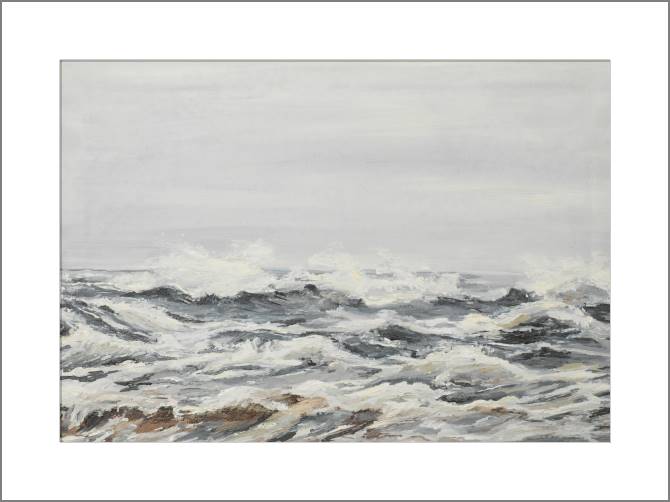 Купить и печать на заказ Картины, фото с паспарту Неспокойное море