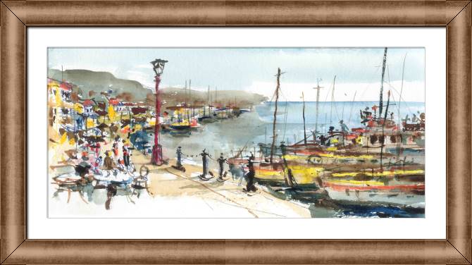 Картины в рамке, багете Mediterranean port