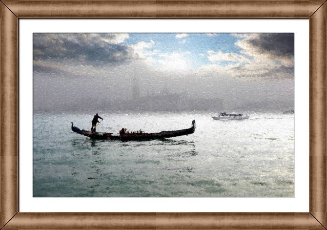 Картины в рамке, багете Venice in the mist