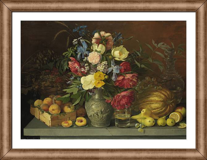 Картины в рамке, багете Ivan Khrutsky-Flowers and fruit