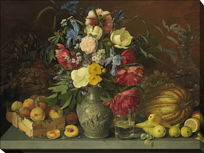Картины на холсте Ivan Khrutsky-Flowers and fruit