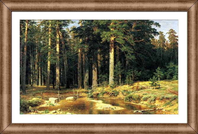 Картины в рамке, багете Ivan Shishkin mast-tree grove