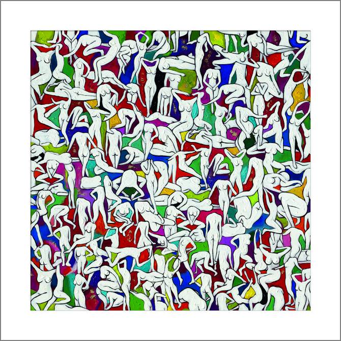 Купить и печать на заказ Картины, фото с паспарту Обнаженные фигуры