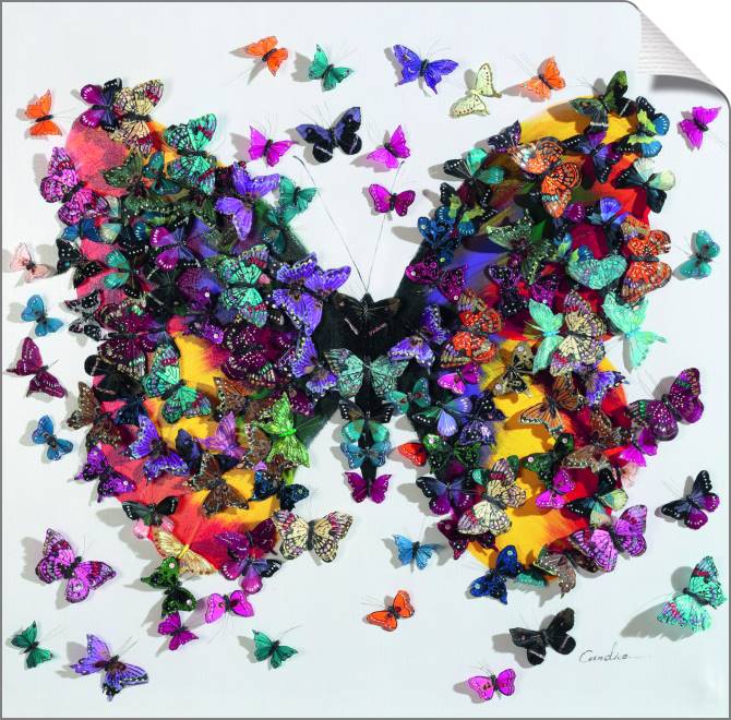 Купить и печать на заказ Картины на холсте Объемные бабочки