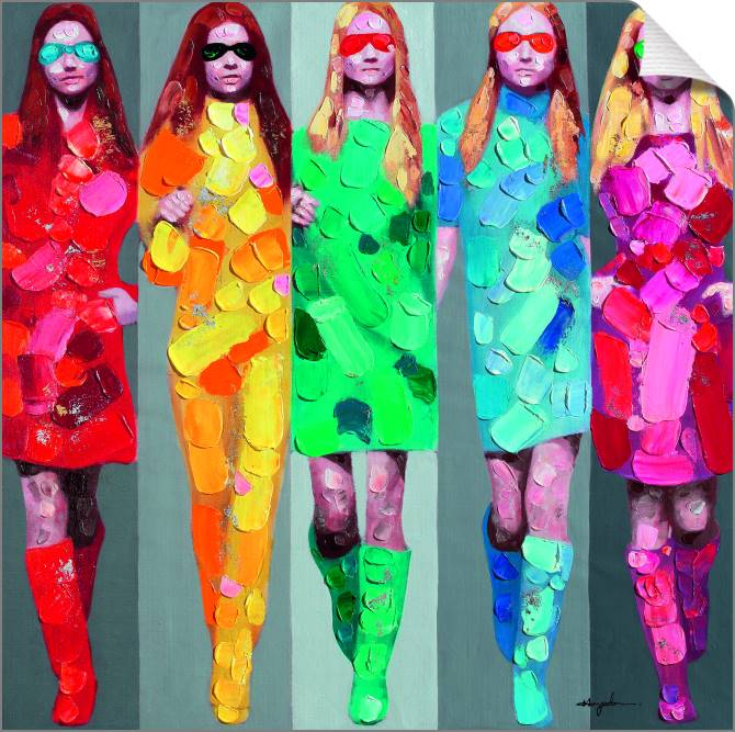 Купить и печать на заказ Картины на холсте Модный показ