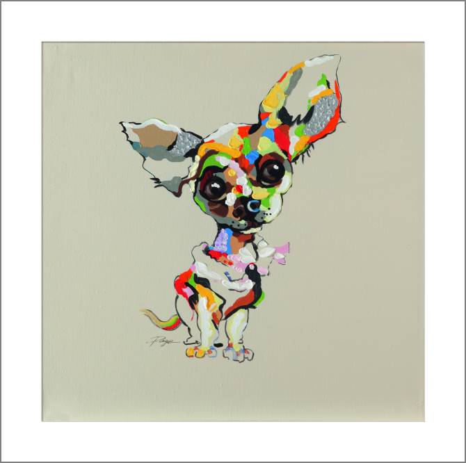 Купить и печать на заказ Картины, фото с паспарту Маленькая собачка