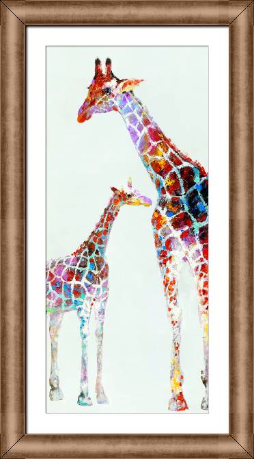 Картины в рамке, багете Giraffes