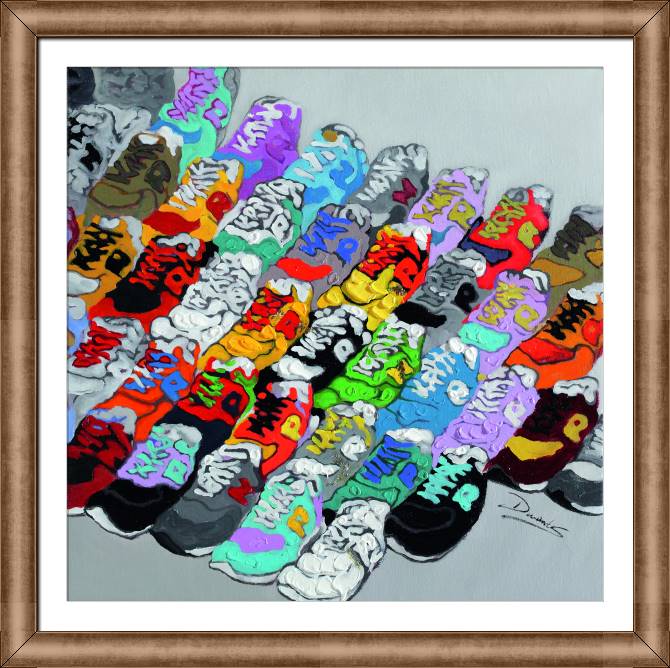 Картины в рамке, багете Sneakers