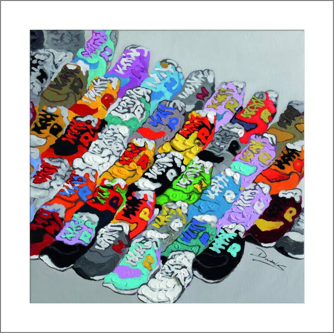 Картины, фото с паспарту Sneakers