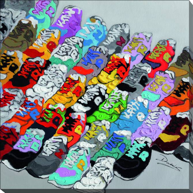 Paintings on canvas Sneakers