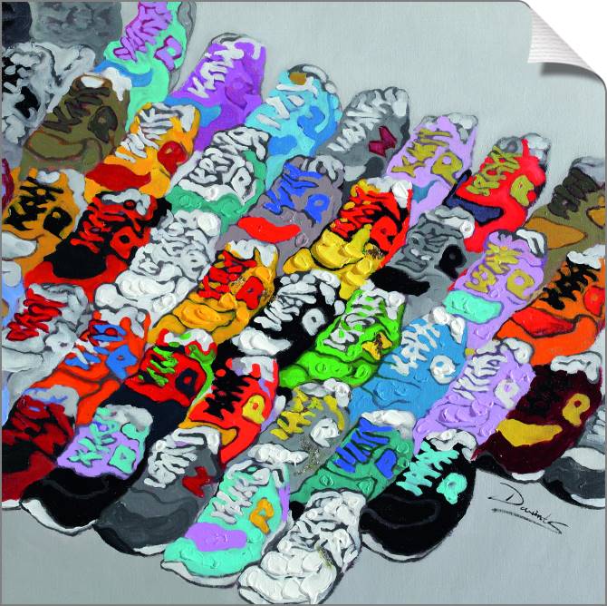 Купить и печать на заказ Картины на холсте Спортивные кроссовки