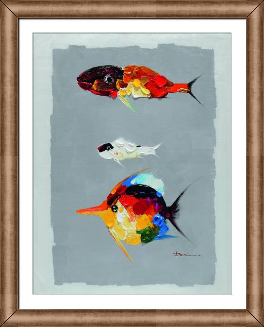 Framed and baguette paintings Fish