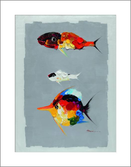 Купить и печать на заказ Картины, фото с паспарту Рыбки