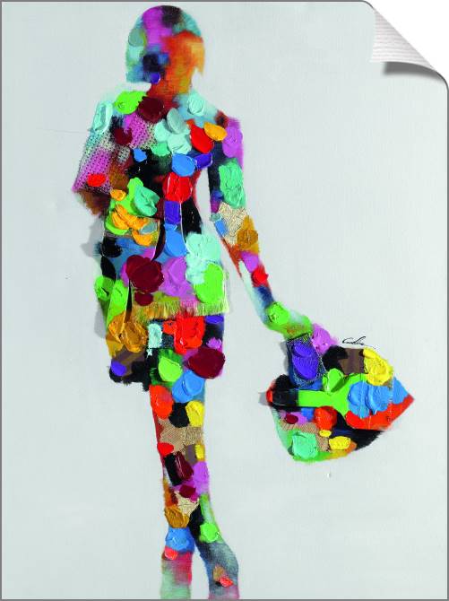 Купить и печать на заказ Картины на холсте Модница