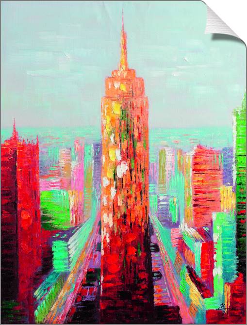 Купить и печать на заказ Картины на холсте Небоскреб