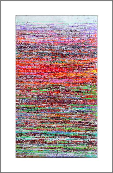 Купить и печать на заказ Картины, фото с паспарту Красные волны 