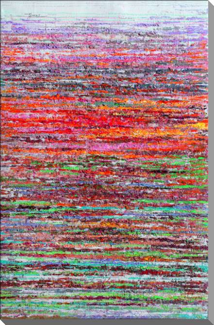 Paintings on canvas Red waves