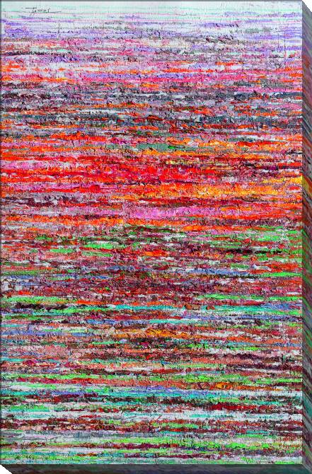 Paintings on canvas Red waves