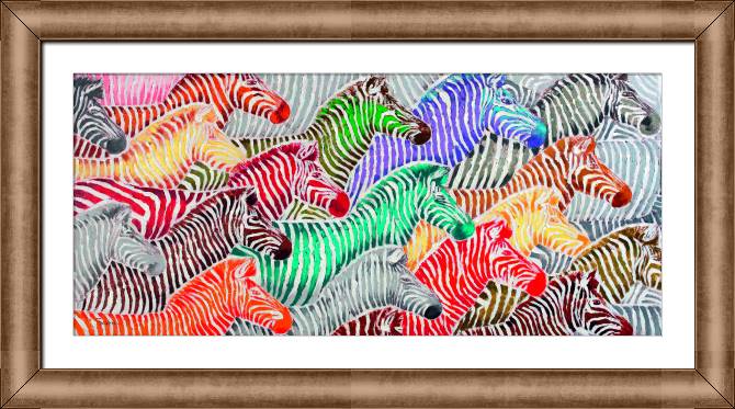 Картины в рамке, багете Zebra