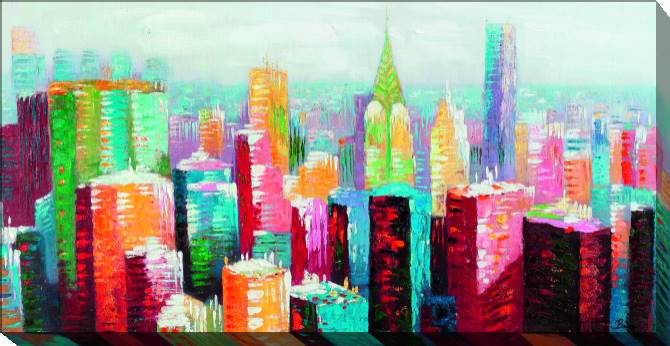 Paintings on canvas Bright New York