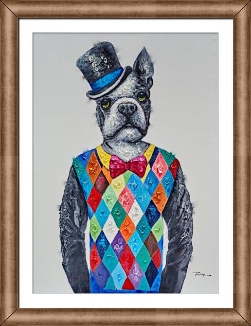 Картины в рамке, багете The dog in the hat