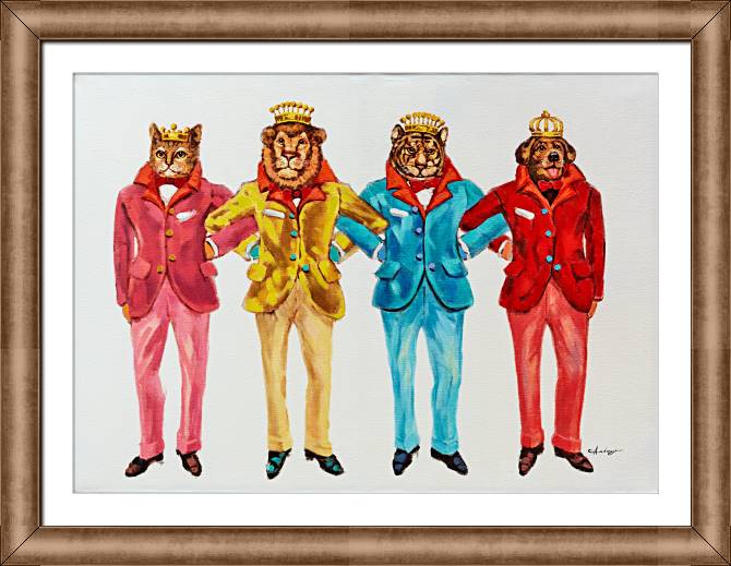 Картины в рамке, багете Four friend