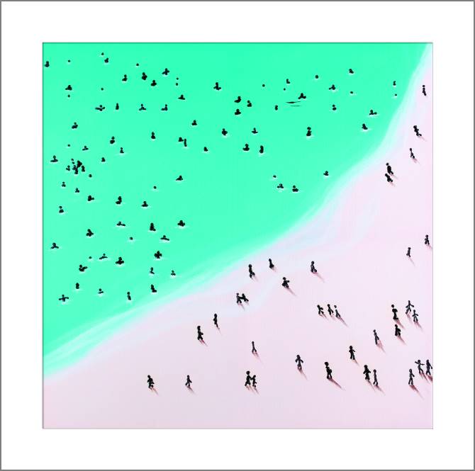 Купить и печать на заказ Картины, фото с паспарту Пляжный отдых