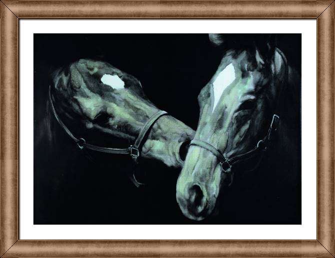 Картины в рамке, багете Two Horses