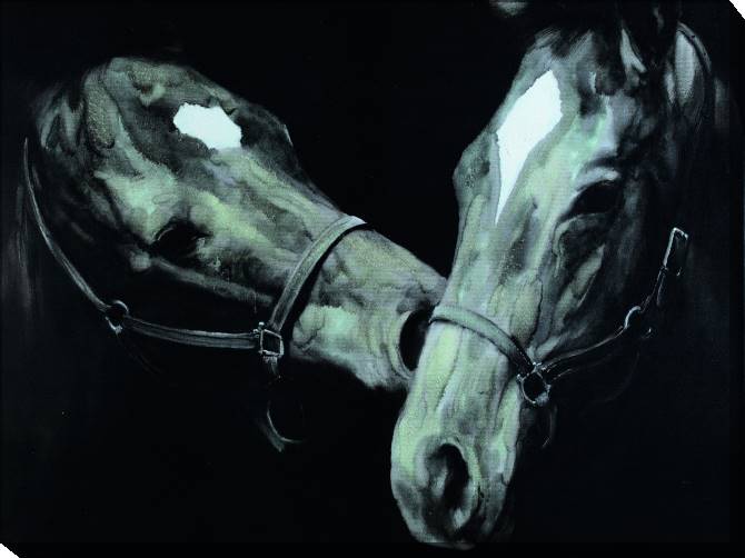 Paintings on canvas Two Horses