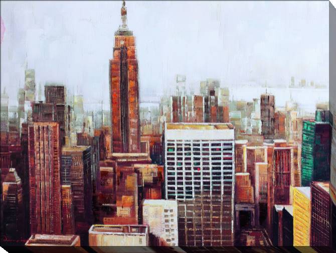 Paintings on canvas New York skyscrapers