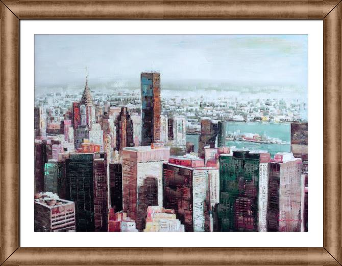 Картины в рамке, багете The Skyscrapers Of New York
