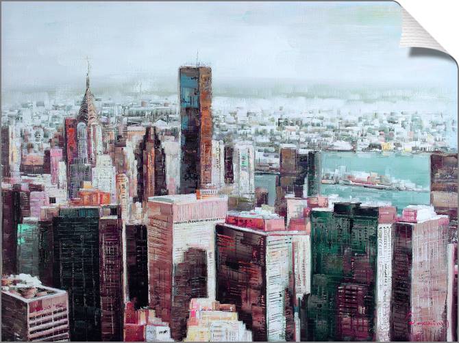 Купить и печать на заказ Картины на холсте Небоскребы Нью-Йорка