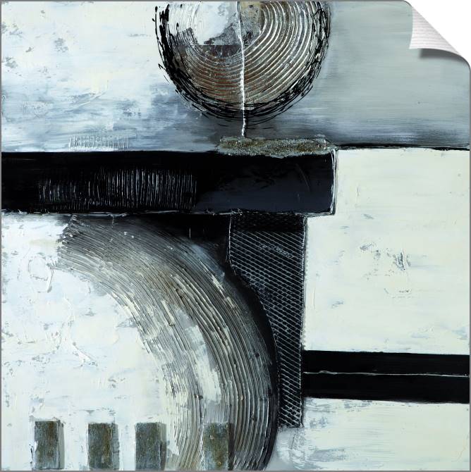 Картины на холсте Abstraction black pieces