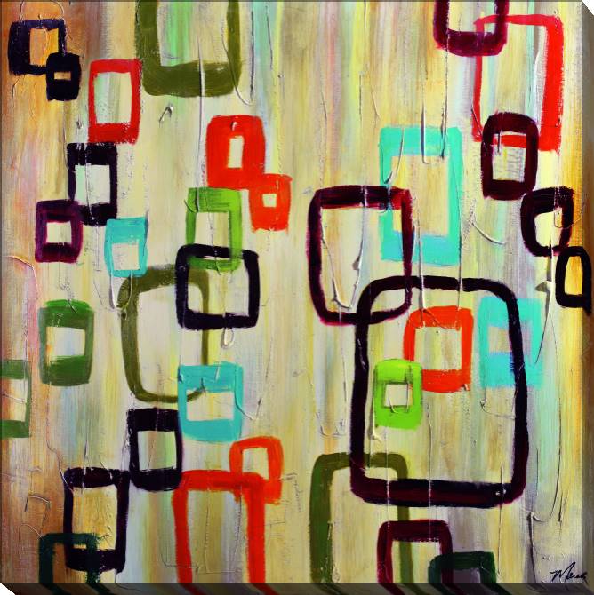 Paintings on canvas Colored chain