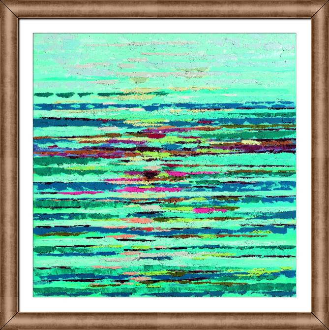Картины в рамке, багете Sea waves at dawn