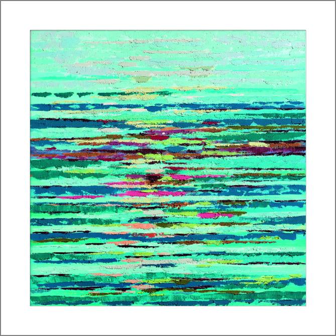 Картины, фото с паспарту Sea waves at dawn